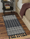 Sustainable Nomad Terrace Collection Area Rug - Reef Runner Charcoal Black  lifestyle 170