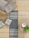 Sustainable Nomad Terrace Collection Area Rug - Reef Runner Charcoal Black  lifestyle 187