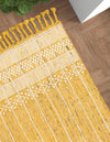 Sustainable Nomad Terrace Collection Area Rug - Reef Rectangle Mustard Yellow  lifestyle 18