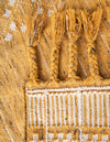 Sustainable Nomad Terrace Collection Area Rug - Reef Rectangle Mustard Yellow  lifestyle 31