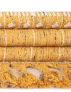 Sustainable Nomad Terrace Collection Area Rug - Reef Rectangle Mustard Yellow  lifestyle 41