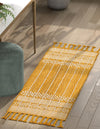 Sustainable Nomad Terrace Collection Area Rug - Reef Runner Mustard Yellow  lifestyle 50