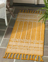 Sustainable Nomad Terrace Collection Area Rug - Reef Runner Mustard Yellow  lifestyle 59