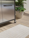 Sustainable Nomad Terrace Collection Area Rug - Reef Rectangle Ivory  lifestyle 22