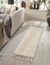 Sustainable Nomad Terrace Collection Area Rug - Reef Runner Ivory  lifestyle 140