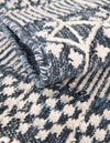 Sustainable Nomad Terrace Collection Area Rug - Reef Rectangle Navy Blue  lifestyle 85