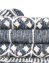Sustainable Nomad Terrace Collection Area Rug - Reef Rectangle Navy Blue  lifestyle 129