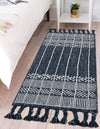 Sustainable Nomad Terrace Collection Area Rug - Reef Runner Navy Blue  lifestyle 156