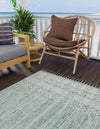 Sustainable Nomad Terrace Collection Area Rug - Reef Rectangle Sea Green  lifestyle 24