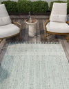 Sustainable Nomad Terrace Collection Area Rug - Reef Rectangle Sea Green  lifestyle 62