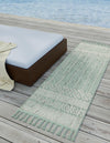 Sustainable Nomad Terrace Collection Area Rug - Reef Runner Sea Green  lifestyle 54