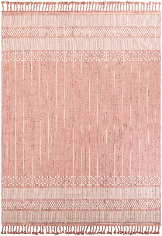 Sustainable Nomad Terrace Collection Area Rug - Reef Rectangle SOFT PINK Main