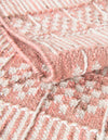 Sustainable Nomad Terrace Collection Area Rug - Reef Rectangle SOFT PINK  lifestyle 24