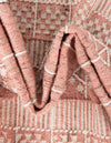 Sustainable Nomad Terrace Collection Area Rug - Reef Rectangle SOFT PINK  lifestyle 28