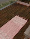 Sustainable Nomad Terrace Collection Area Rug - Reef Runner SOFT PINK  lifestyle 52