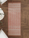 Sustainable Nomad Terrace Collection Area Rug - Reef Runner SOFT PINK  lifestyle 68