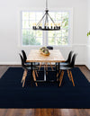 Auckland Stripes Wool Collection Area Rug - Waitomo Rectangle Navy Blue  lifestyle 16