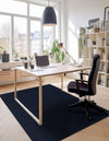 Auckland Stripes Wool Collection Area Rug - Waitomo Rectangle Navy Blue  lifestyle 22