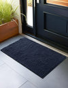 Auckland Stripes Wool Collection Area Rug - Waitomo Rectangle Navy Blue  lifestyle 28