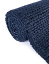 Auckland Stripes Wool Collection Area Rug - Waitomo Rectangle Navy Blue  lifestyle 55