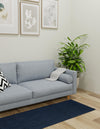 Auckland Stripes Wool Collection Area Rug - Waitomo Runner Navy Blue  lifestyle 134