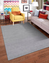 Auckland Stripes Wool Collection Area Rug - Waitomo Rectangle Space Gray  lifestyle 5