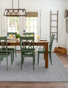 Auckland Stripes Wool Collection Area Rug - Waitomo Rectangle Space Gray  lifestyle 17