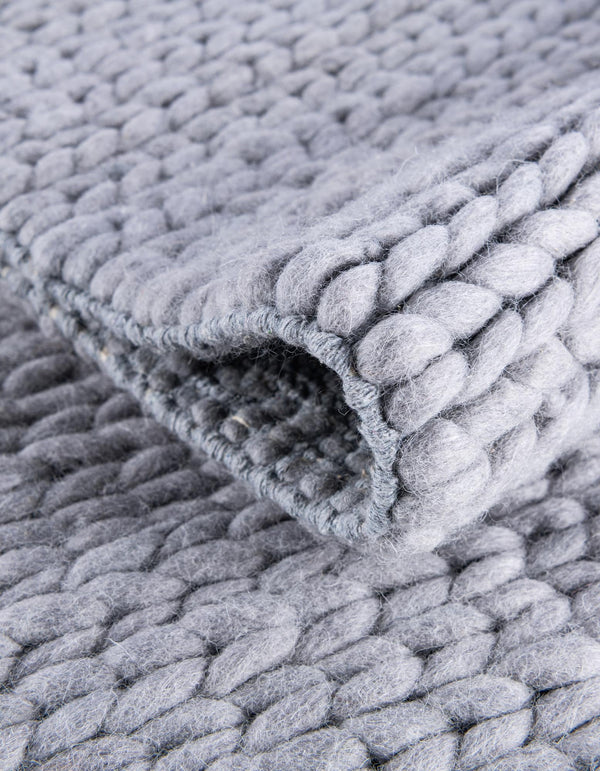 Auckland Stripes Wool Collection Area Rug - Waitomo Rectangle Space Gray  lifestyle 38