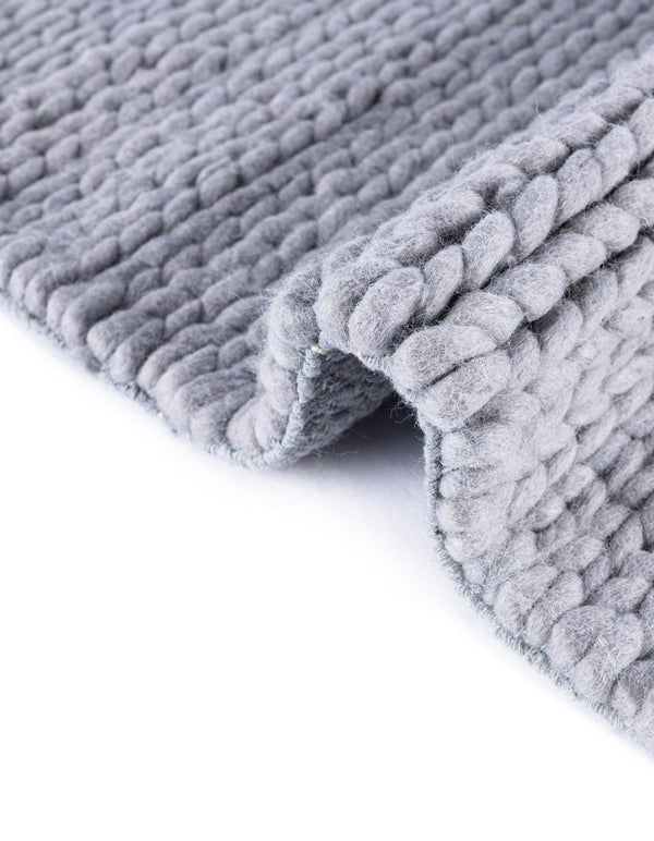 Auckland Stripes Wool Collection Area Rug - Waitomo Rectangle Space Gray  lifestyle 50