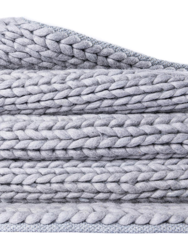 Auckland Stripes Wool Collection Area Rug - Waitomo Rectangle Space Gray  lifestyle 62