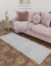 Auckland Stripes Wool Collection Area Rug - Waitomo Runner Space Gray  lifestyle 75