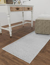 Auckland Stripes Wool Collection Area Rug - Waitomo Runner Space Gray  lifestyle 76