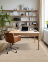Auckland Stripes Wool Collection Area Rug - Waitomo Rectangle Taupe  lifestyle 31
