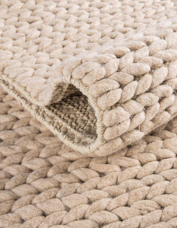 Auckland Stripes Wool Collection Area Rug - Waitomo Rectangle Taupe  lifestyle 51