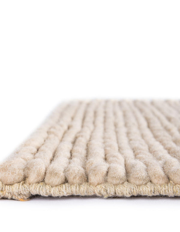 Auckland Stripes Wool Collection Area Rug - Waitomo Rectangle Taupe  lifestyle 55