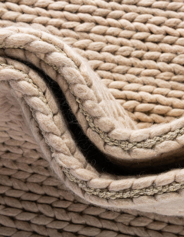 Auckland Stripes Wool Collection Area Rug - Waitomo Rectangle Taupe  lifestyle 59