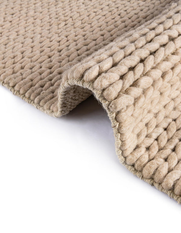 Auckland Stripes Wool Collection Area Rug - Waitomo Rectangle Taupe  lifestyle 67