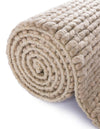 Auckland Stripes Wool Collection Area Rug - Waitomo Rectangle Taupe  lifestyle 75