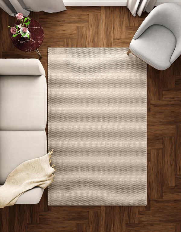 Auckland Stripes Wool Collection Area Rug - Waitomo Rectangle Taupe  lifestyle 87
