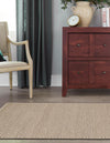 Auckland Stripes Wool Collection Area Rug - Waitomo Runner Taupe  lifestyle 104