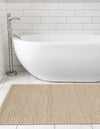 Auckland Stripes Wool Collection Area Rug - Waitomo Runner Taupe  lifestyle 123