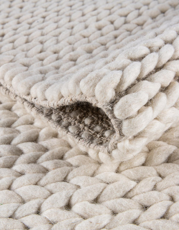 Auckland Stripes Wool Collection Area Rug - Waitomo Rectangle Ivory  lifestyle 39