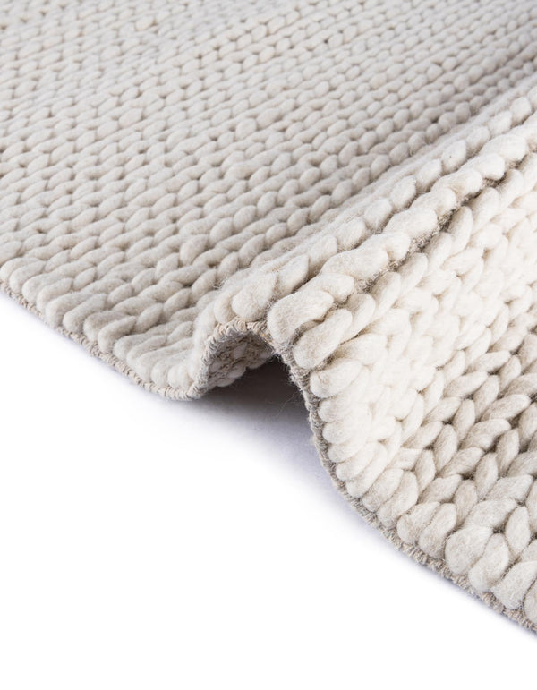 Auckland Stripes Wool Collection Area Rug - Waitomo Rectangle Ivory  lifestyle 51