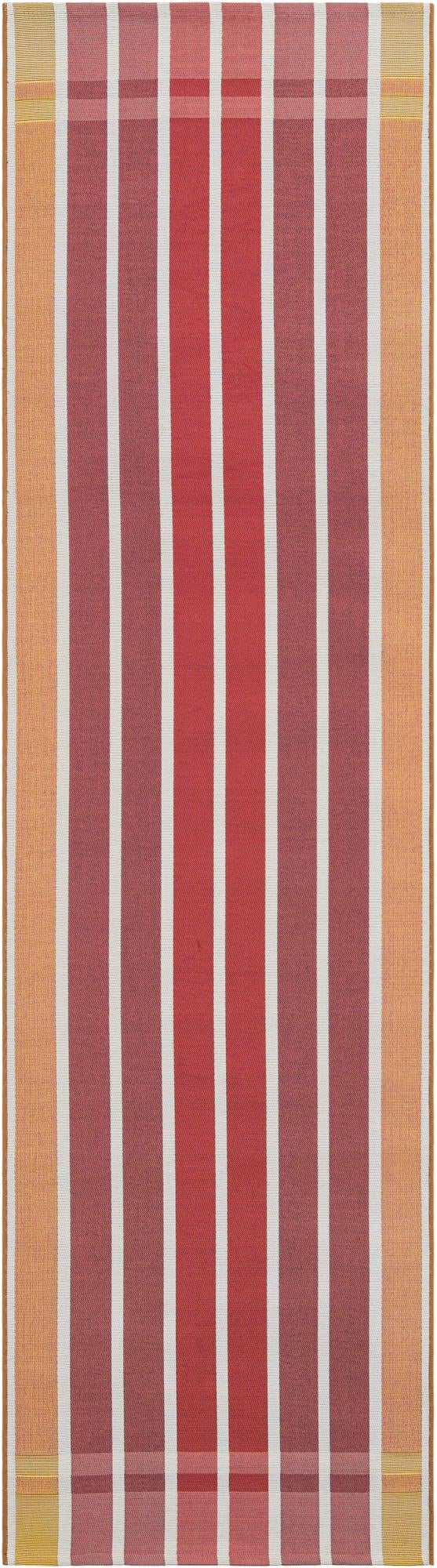 Seaside Stripes Collection Area Rug -  Coral Runner Peach and Salmon  lifestyle 77