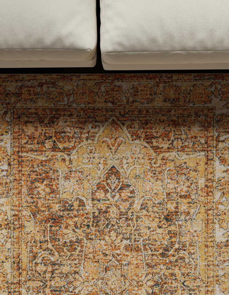 Savannah Soiree Collection Area Rug -  Everglade (LBrown Blue) Rectangle LBrown Blue  lifestyle 5