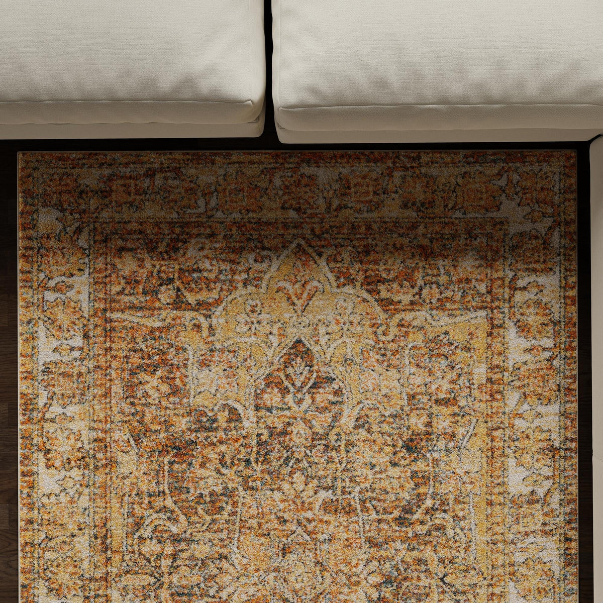 Savannah Soiree Collection Area Rug -  Everglade (LBrown Blue) Rectangle LBrown Blue  lifestyle 8