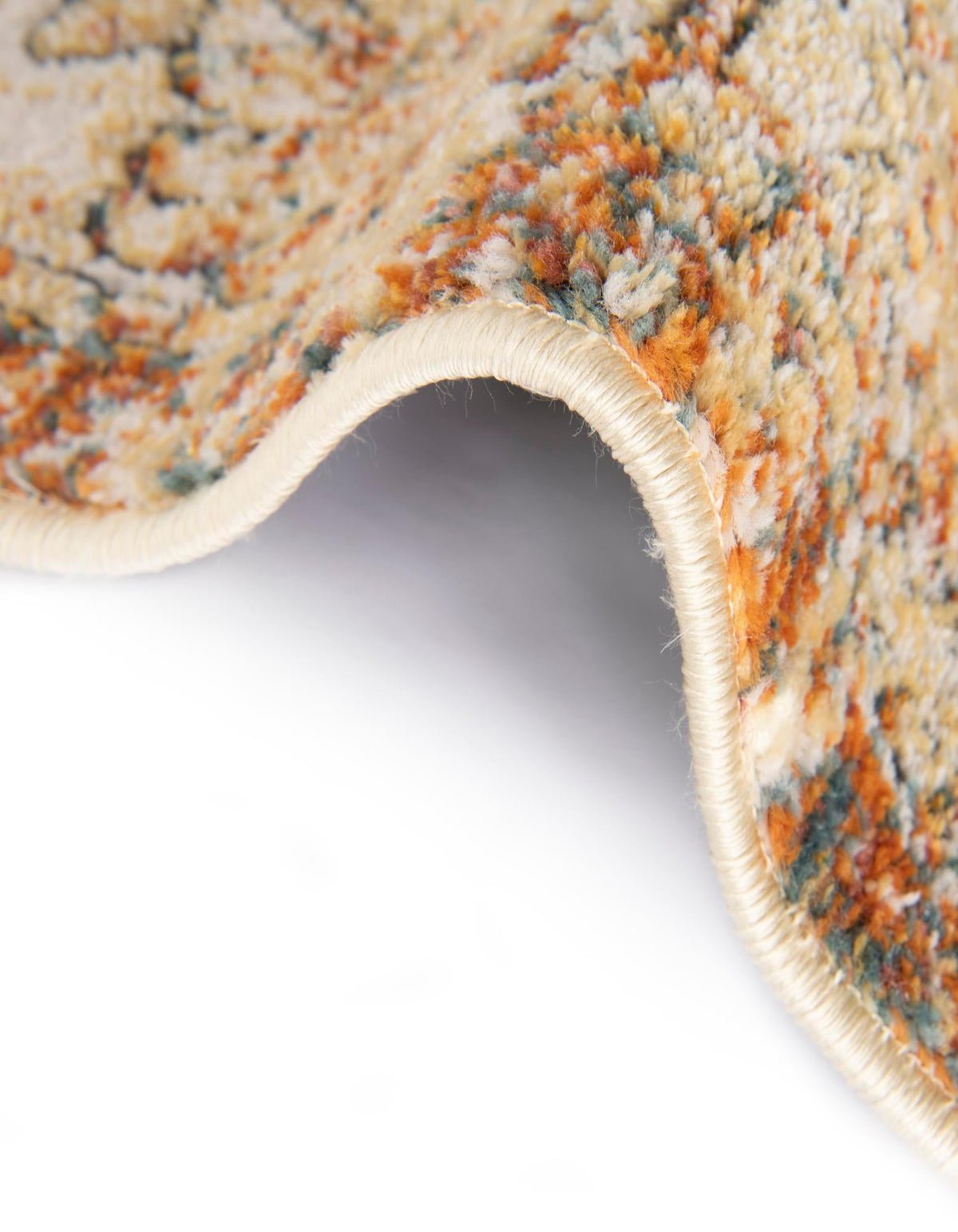 Savannah Soiree Collection Area Rug -  Everglade (LBrown Blue) Round LBrown Blue  lifestyle 18