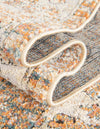 Savannah Soiree Collection Area Rug -  Everglade (LBrown Blue) Round LBrown Blue  lifestyle 24