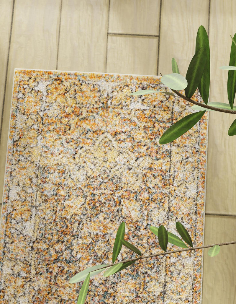Savannah Soiree Collection Area Rug -  Everglade (LBrown Blue) Runner LBrown Blue  lifestyle 9