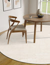 Bloomsbury Elegance Collection Area Rug -  Kensington (Ivory) Round Ivory  lifestyle 31
